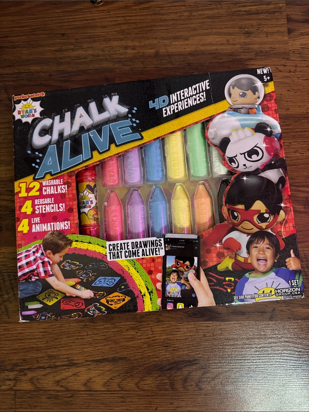 Chalk Alive Kids Washable Chalk Set - Multicolor C1.Bk.R
